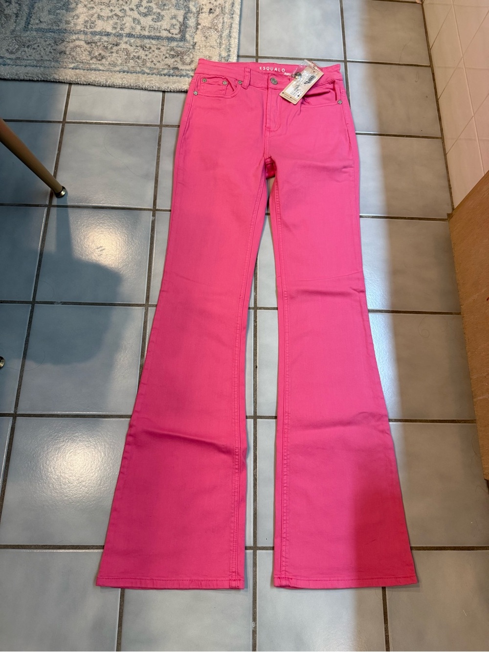 Esqualo Bright Pink Women’s Flare Jeans NWT